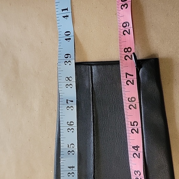 Zara Size M Black Faux Leather Leggings / Skinny Pants, NEW with Tag - Picture 8 of 15